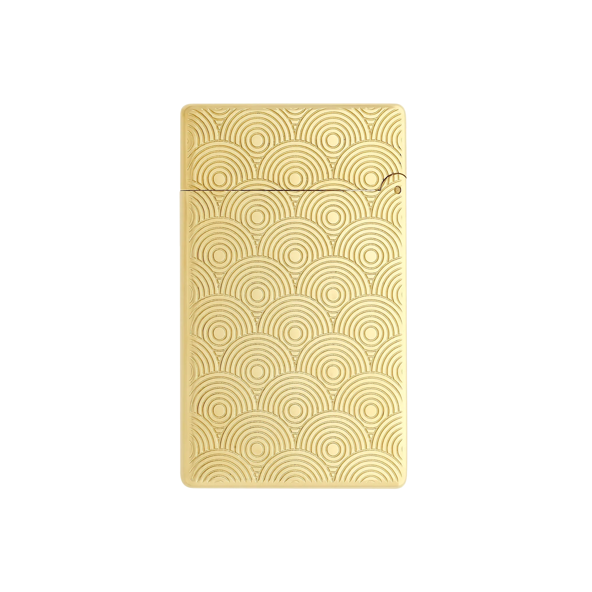 S.T. DUPONT Initial Cinetique Guilloche Golden Lighter/Briquet 020845