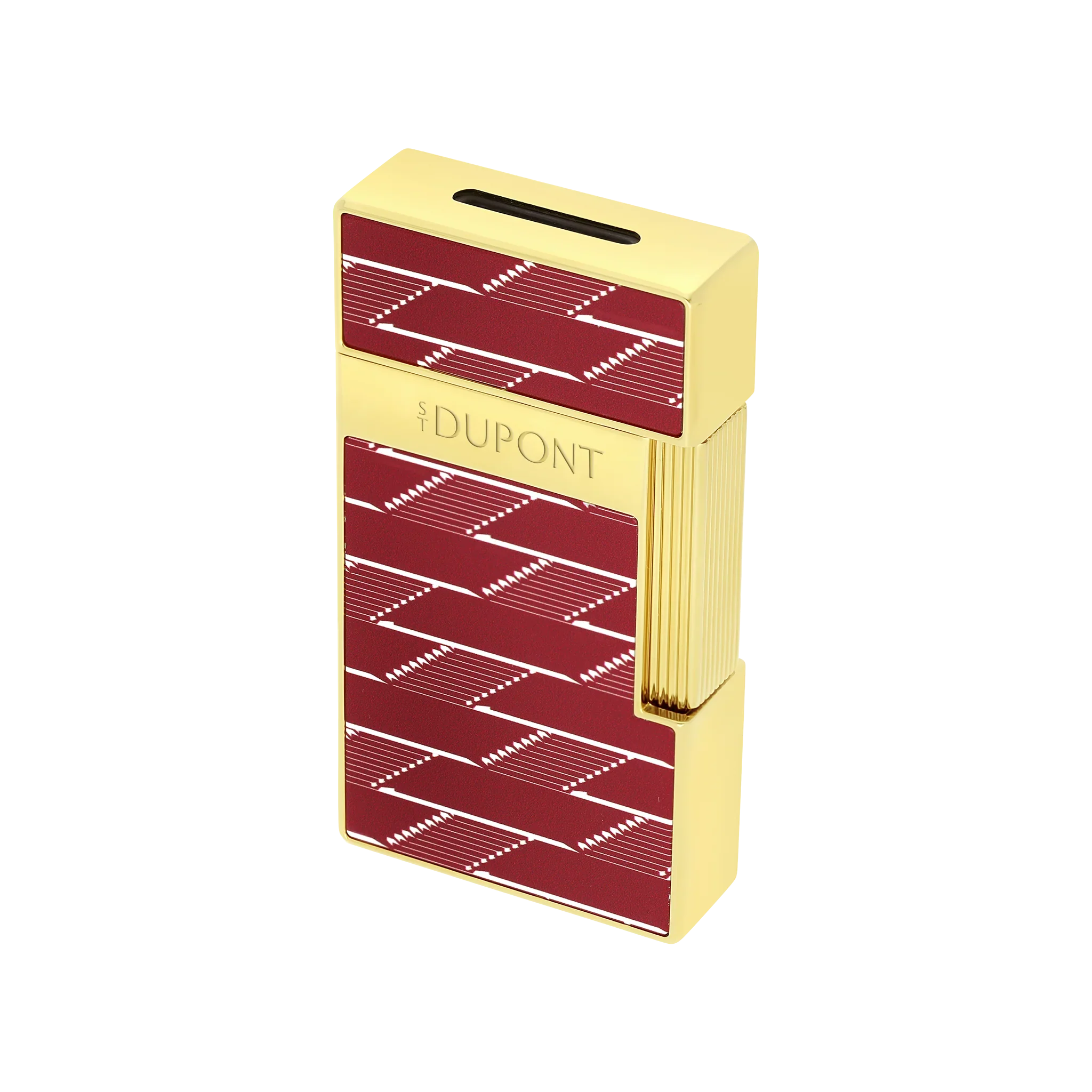 S.T. DUPONT Biggy Monogram 1872 Burgundy Lacquered Lighter/Briquet 025078B