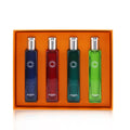 Hermes Colognes Collection Travel Set: Eau D'Orange Verte, Eau De Rhubarbe Ecarlate, Eau De Pamplemousse Rose, Eau De Citron Noir  4x15ml/0.5oz