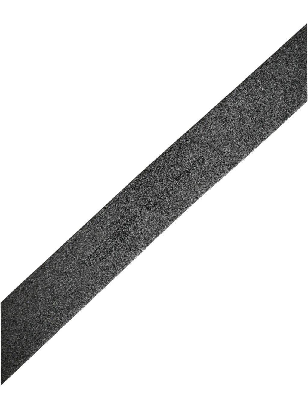 Dolce & Gabbana Black Leather Prince Crown Logo Buckle Belt