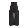 Lemaire Black Cotton Casual Pants
