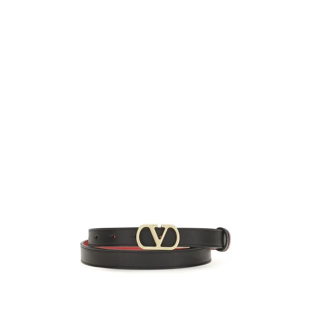 Valentino Garavani Black Calfskin Belt