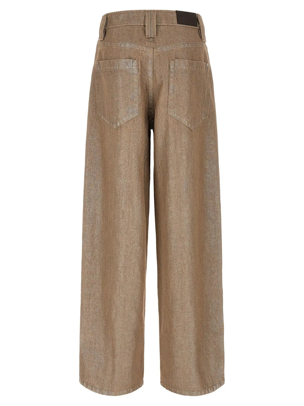 Brunello Cucinelli Beige Cotton Relaxed Fit Jeans