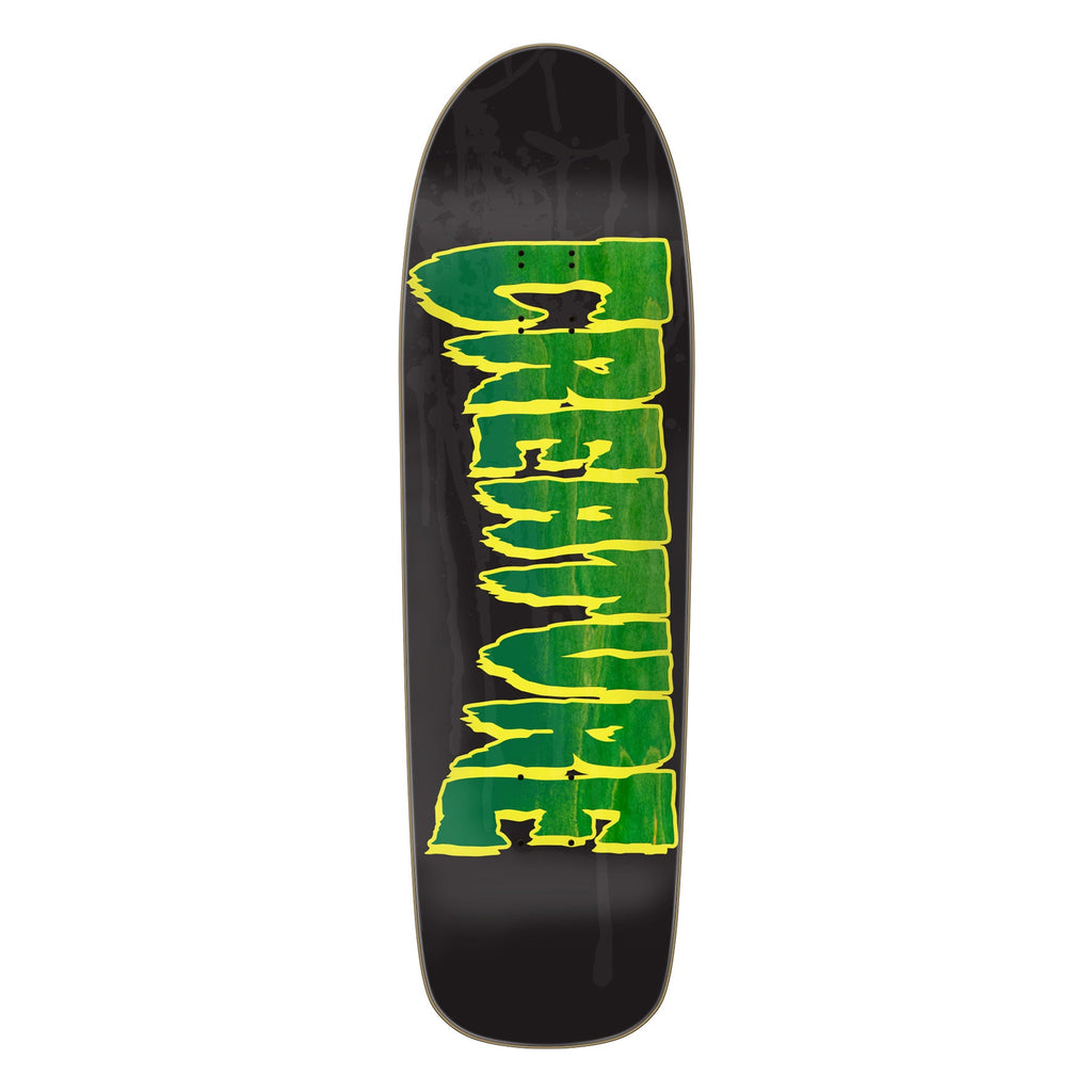 Creature Skateboard Deck Logo Spray Black 9.30" x 31.925"