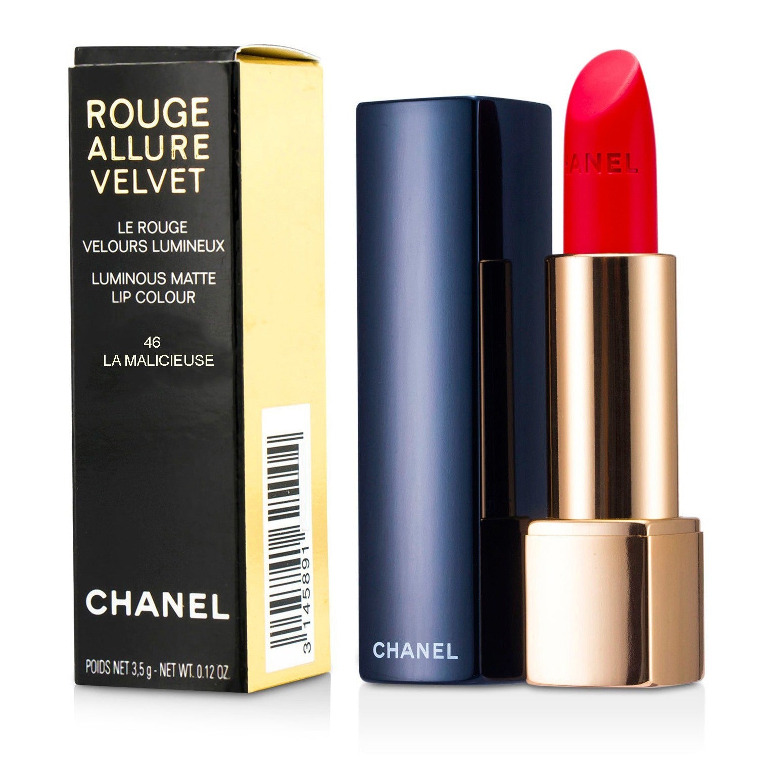 Chanel Rouge Allure Velvet - # 57 Rouge Feu  3.5g/0.12oz