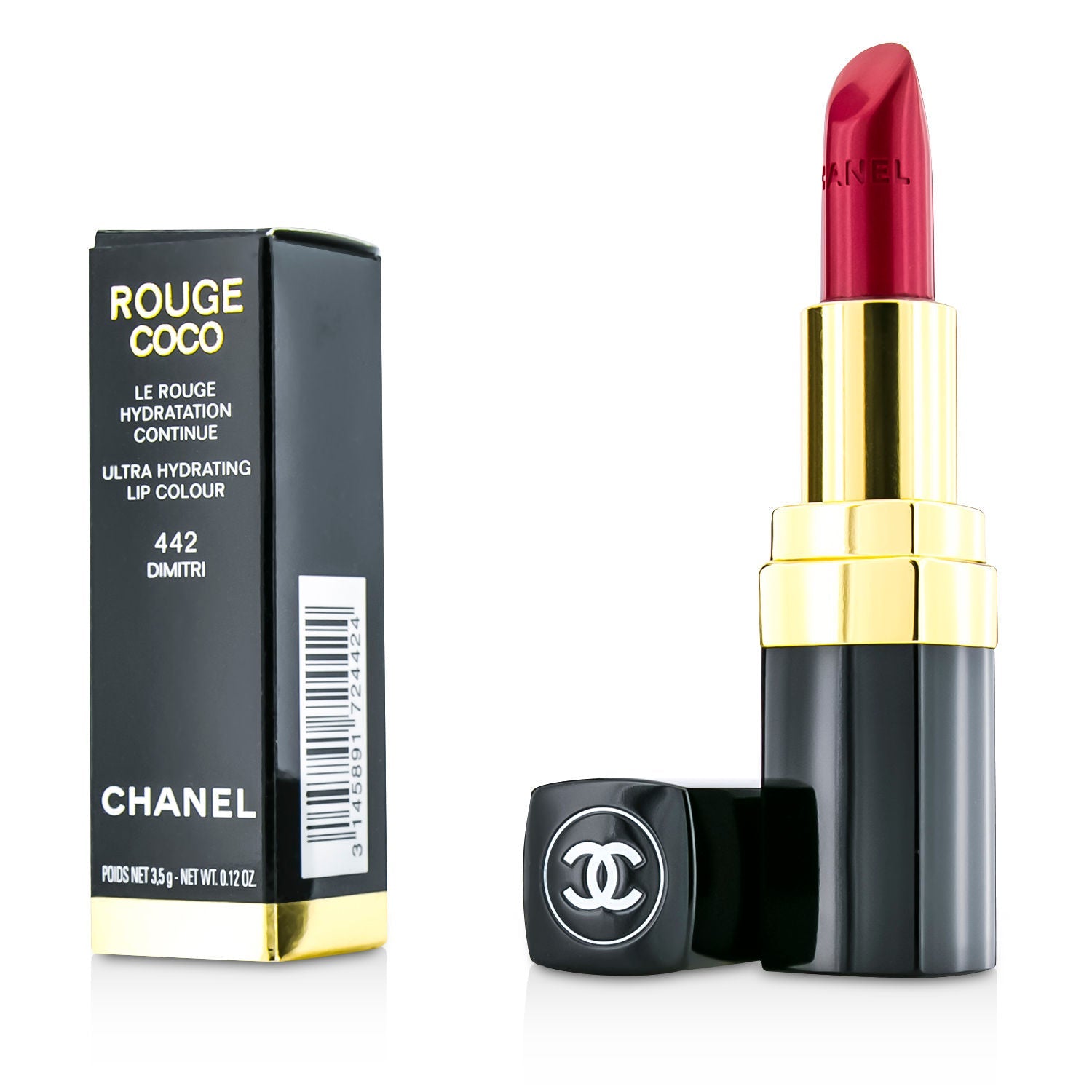 Chanel Rouge Coco Ultra Hydrating Lip Colour - # 494 Attraction  3.5g/0.12oz