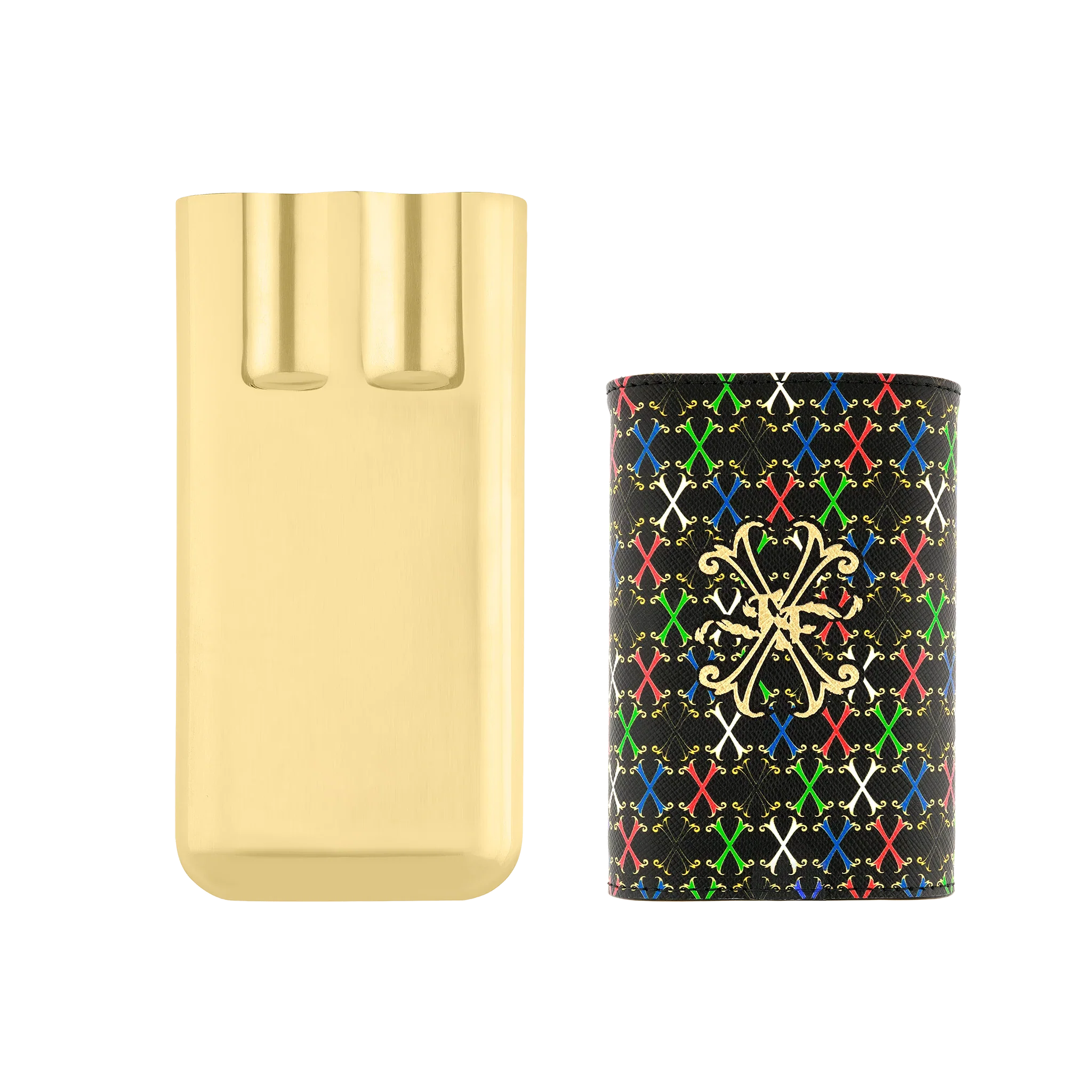 S.T. Dupont Multicolour Leather 3 Cigar Case/Étui 183460