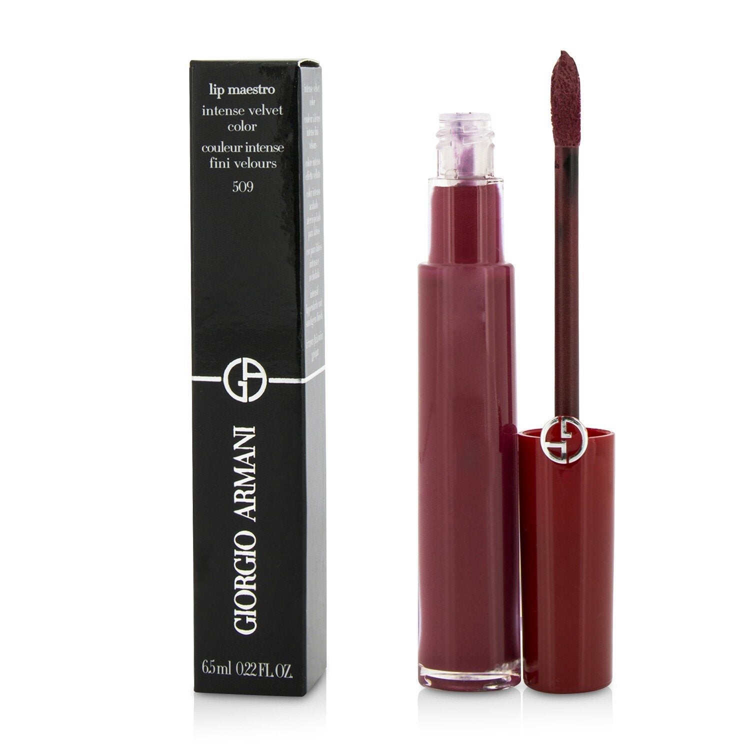 Giorgio Armani Lip Maestro Intense Velvet Color (Liquid Lipstick) - # 402 (Chinese Lacquer) (Unboxed)  6.5ml/0.22oz