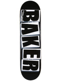 Baker Brand Logo Skateboard Deck - 8.25" Black/White