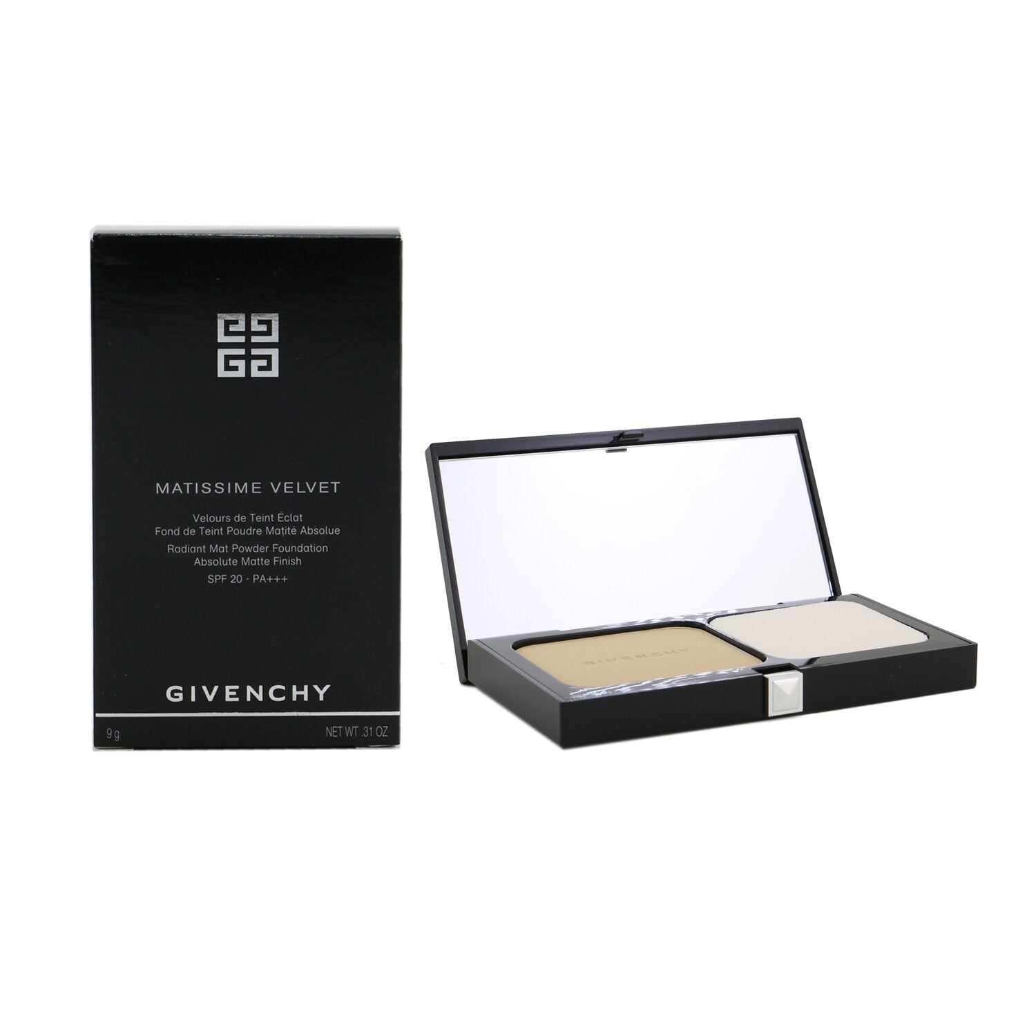 Givenchy Matissime Velvet Radiant Mat Powder Foundation SPF 20 - #01 Mat Porcelain  9g/0.31oz