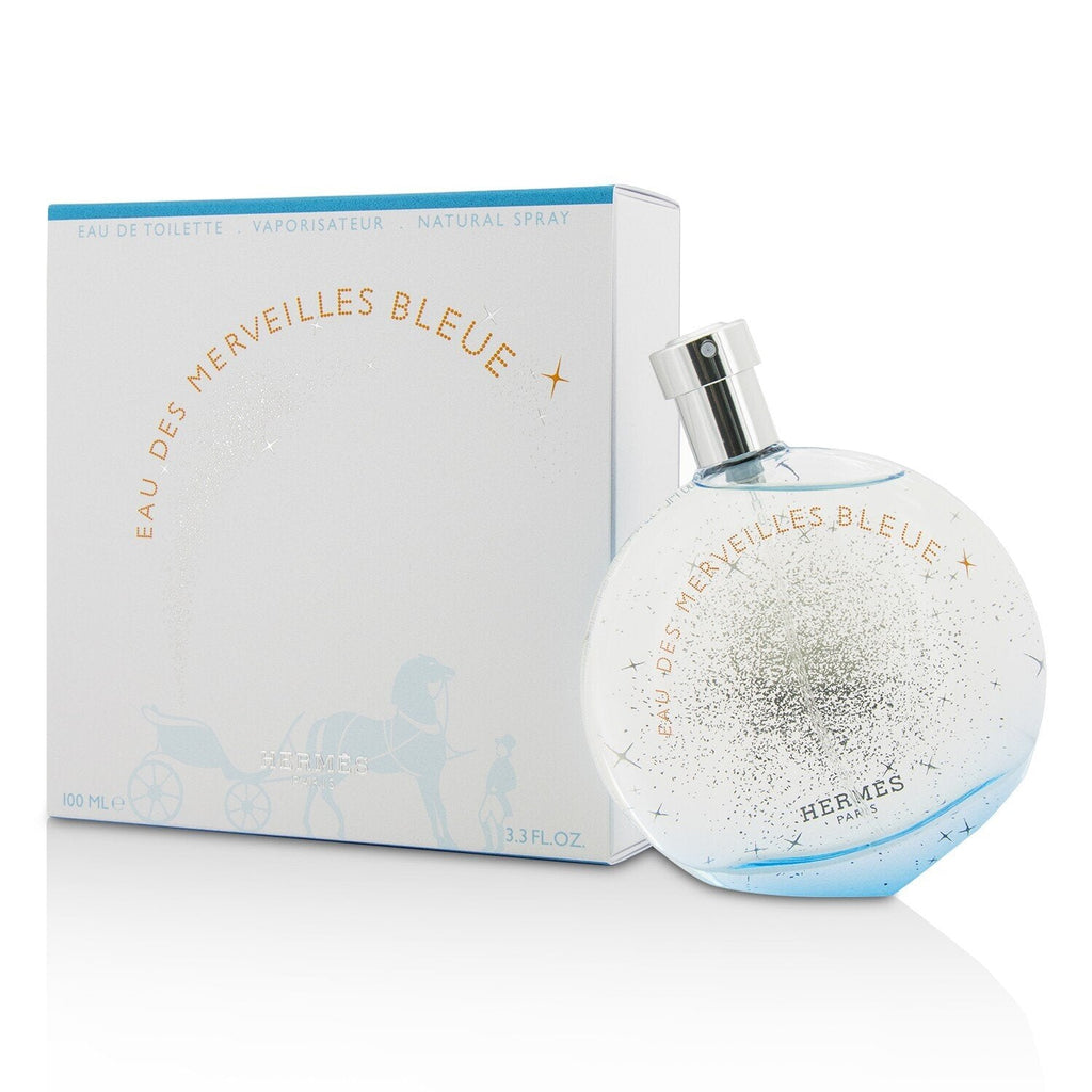 Hermes Eau Des Merveilles Bleue Eau De Toilette Spray (Unboxed)  100ml/3.3oz