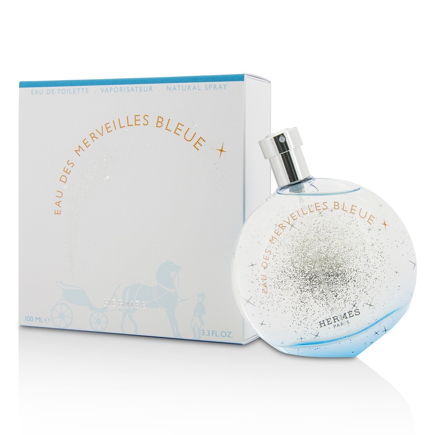 Hermes Eau Des Merveilles Bleue Eau De Toilette Spray (Unboxed)  100ml/3.3oz