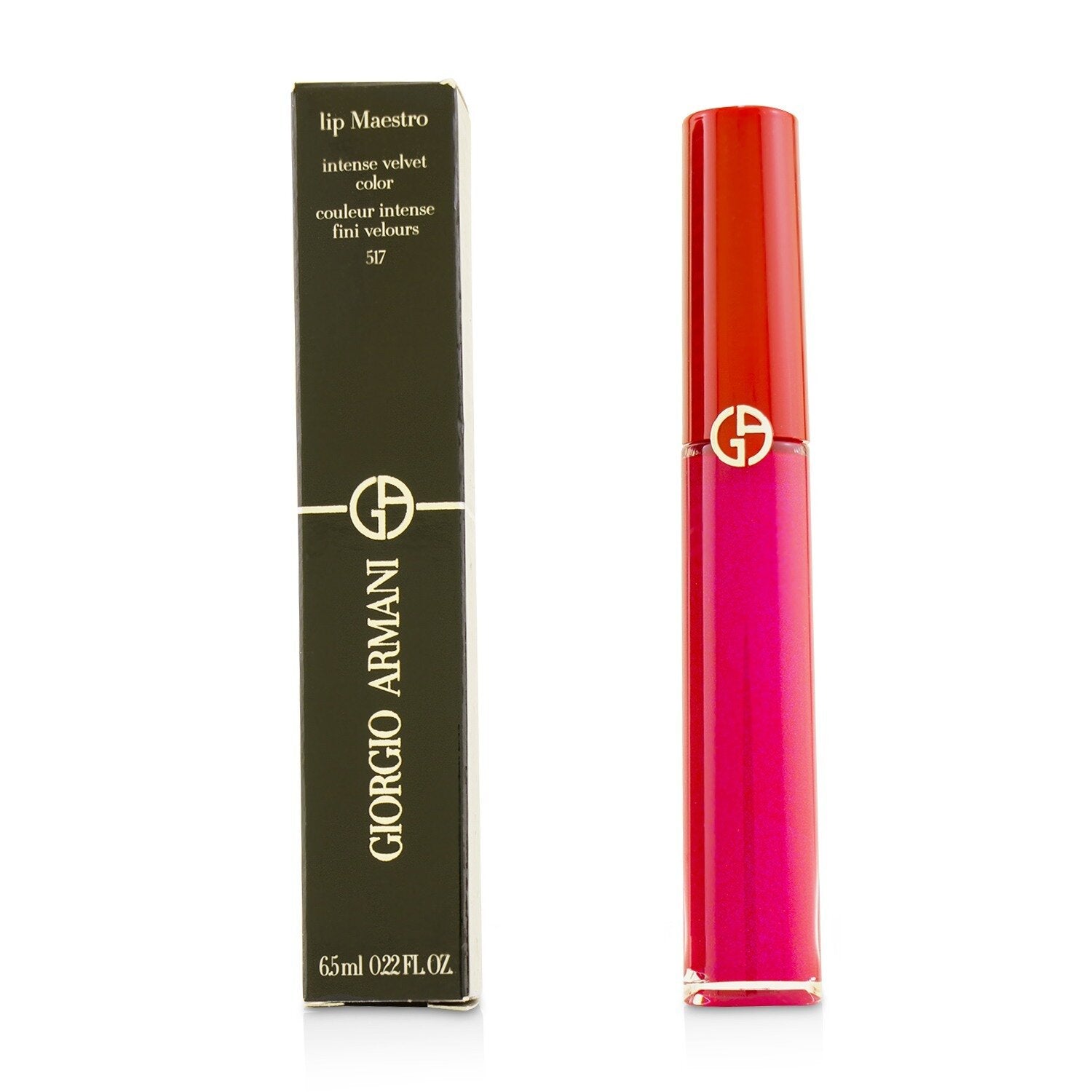 Giorgio Armani Lip Maestro Intense Velvet Color (Liquid Lipstick) - # 402 (Chinese Lacquer) (Unboxed)  6.5ml/0.22oz
