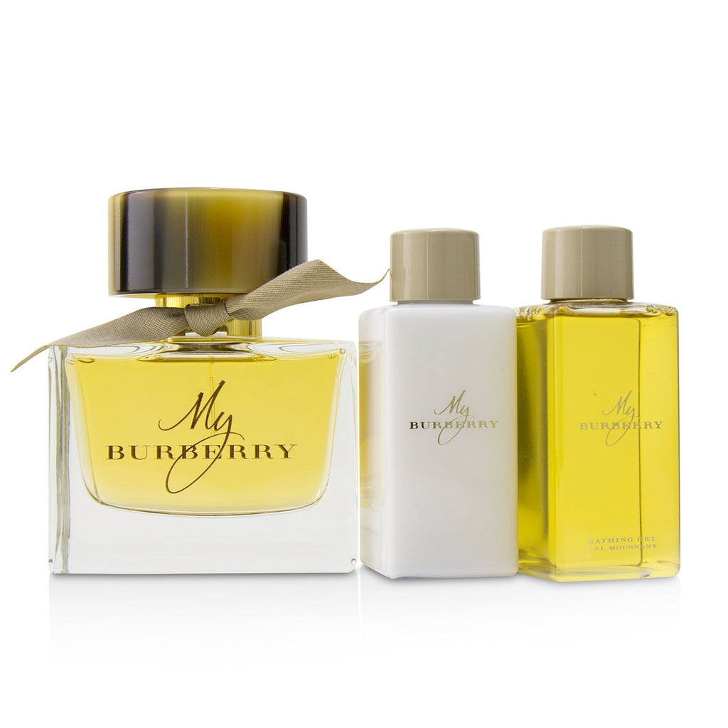 Burberry My Burberry Coffret: Eau De Parfum Spray 90ml/3oz + Body Lotion 75ml/2.6oz + Bathing Gel 75ml/2.6oz  3pcs