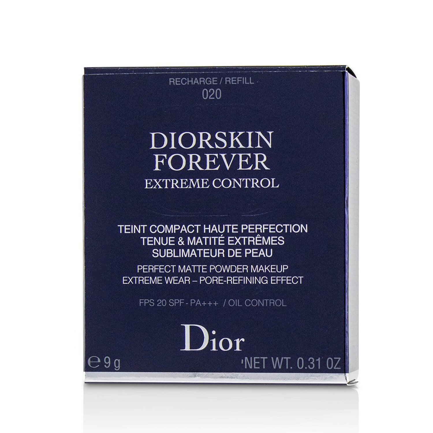 Christian Dior Diorskin Forever Extreme Control Perfect Matte Powder Makeup SPF 20 Refill - # 040 Honey Beige  9g/0.31oz
