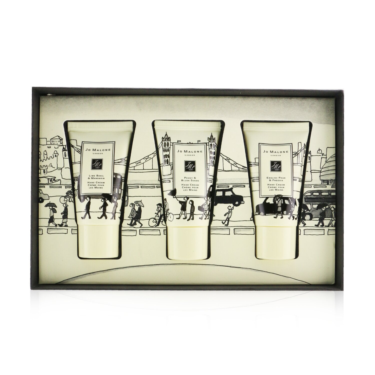 Jo Malone Hand Cream Collection: Lime Basil & Mandarin + English Pear & Freesia + Peony & Blush Suede  3x30ml/1oz