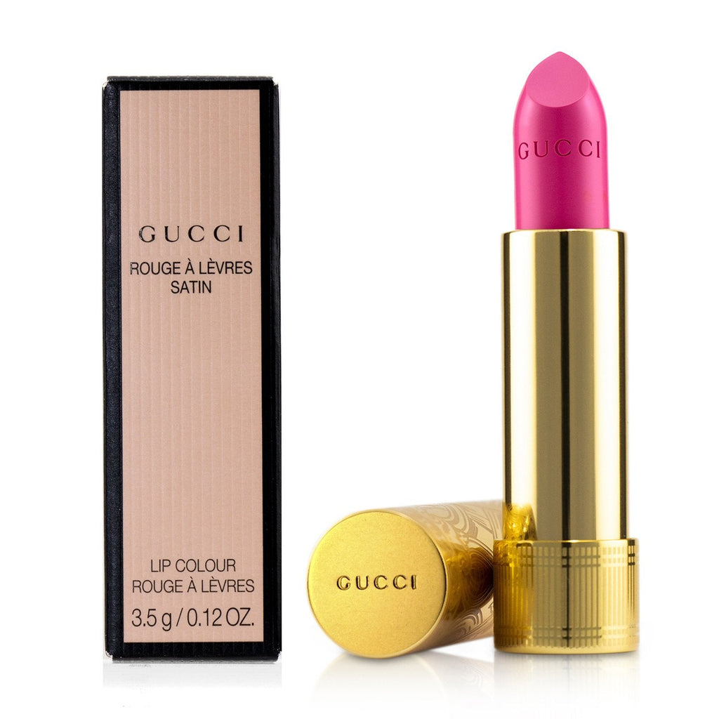 Gucci Rouge A Levres Satin Lip Colour - # 504 Myra Crimson  3.5g/0.12oz