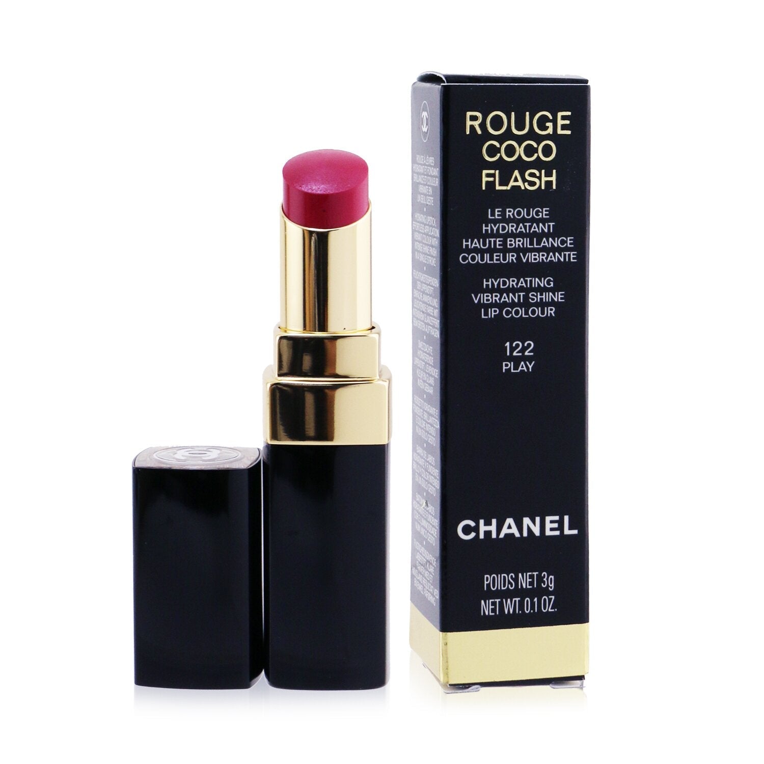 Chanel Rouge Coco Flash Hydrating Vibrant Shine Lip Colour - # 124 Vibrant  3g/0.1oz
