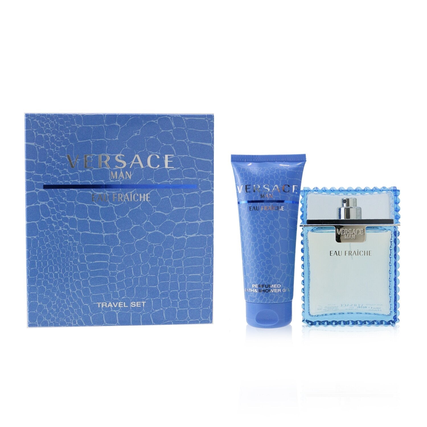 Versace Eau Fraiche Coffret: Eau De Toilette Spray 100ml/3.4oz + Perfumed Bath & Shower Gel 100ml/3.4oz  2pcs