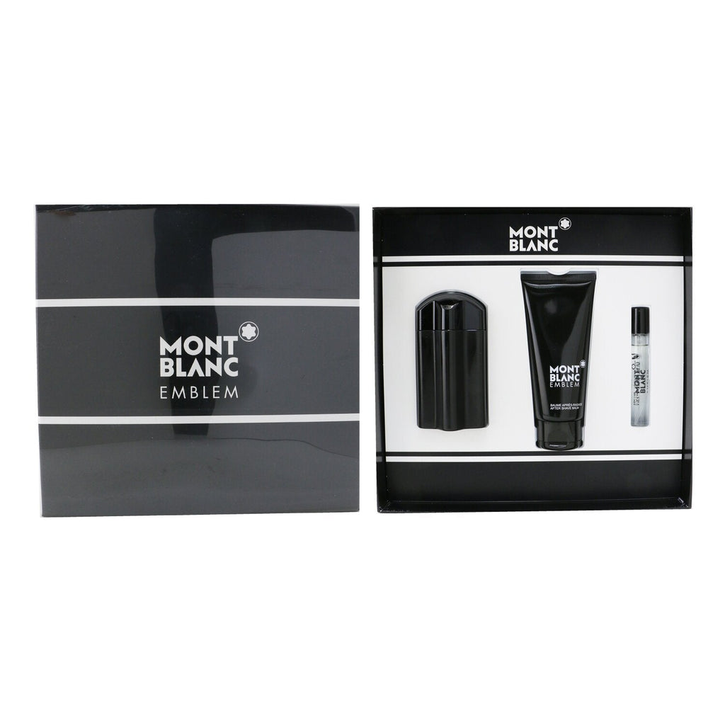 Montblanc Emblem Coffret: Eau De Toilette Spray 100ml/3.3oz + After Shave Balm 100ml/3.3oz + Eau De Toilette Spray 7.5ml/0.25oz  3pcs