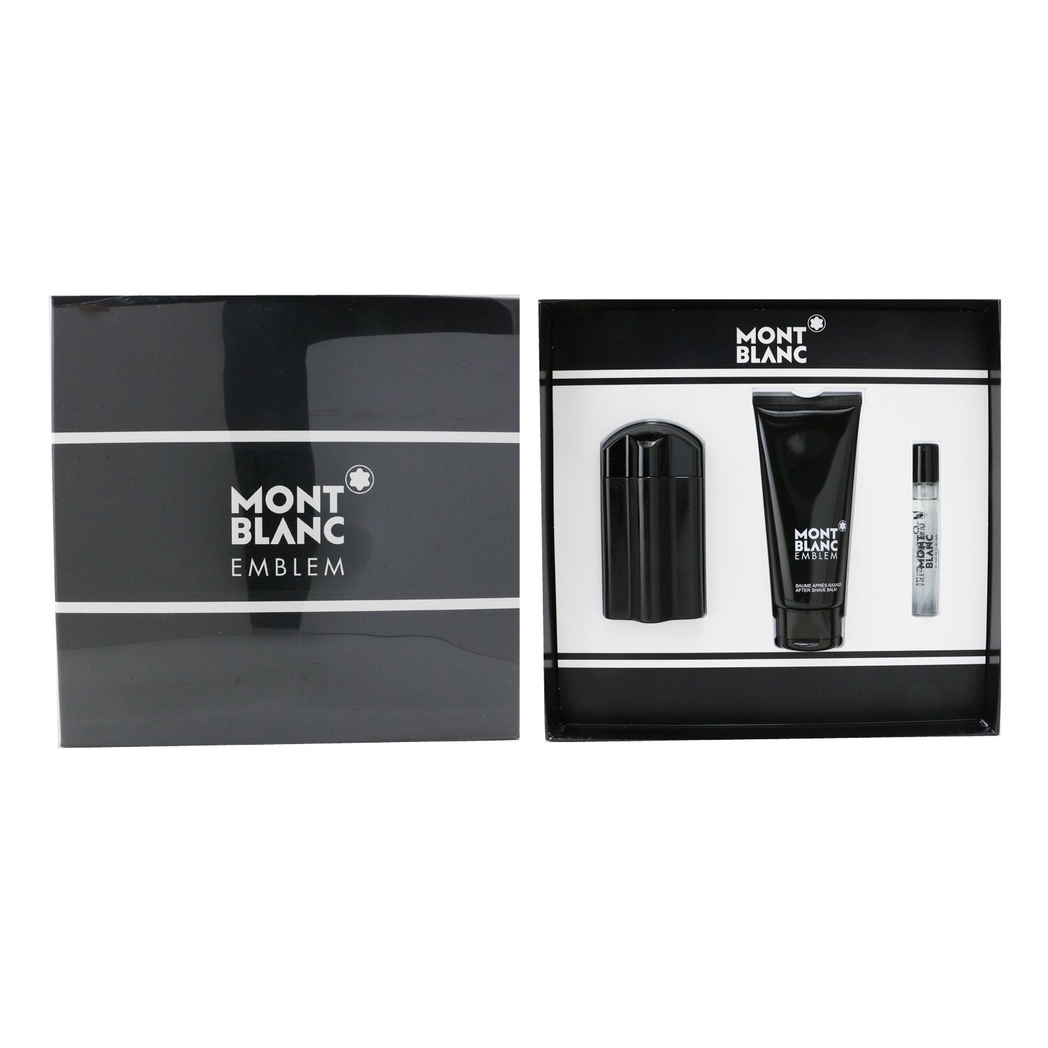 Montblanc Emblem Coffret: Eau De Toilette Spray 100ml/3.3oz + After Shave Balm 100ml/3.3oz + Eau De Toilette Spray 7.5ml/0.25oz  3pcs