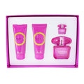 Versace Bright Crystal Absolu Coffret: Eau De Parfum Spray 90ml + Body Lotion 100ml +Eau De Parfum 5ml + Shower Gel 100ml  4pcs