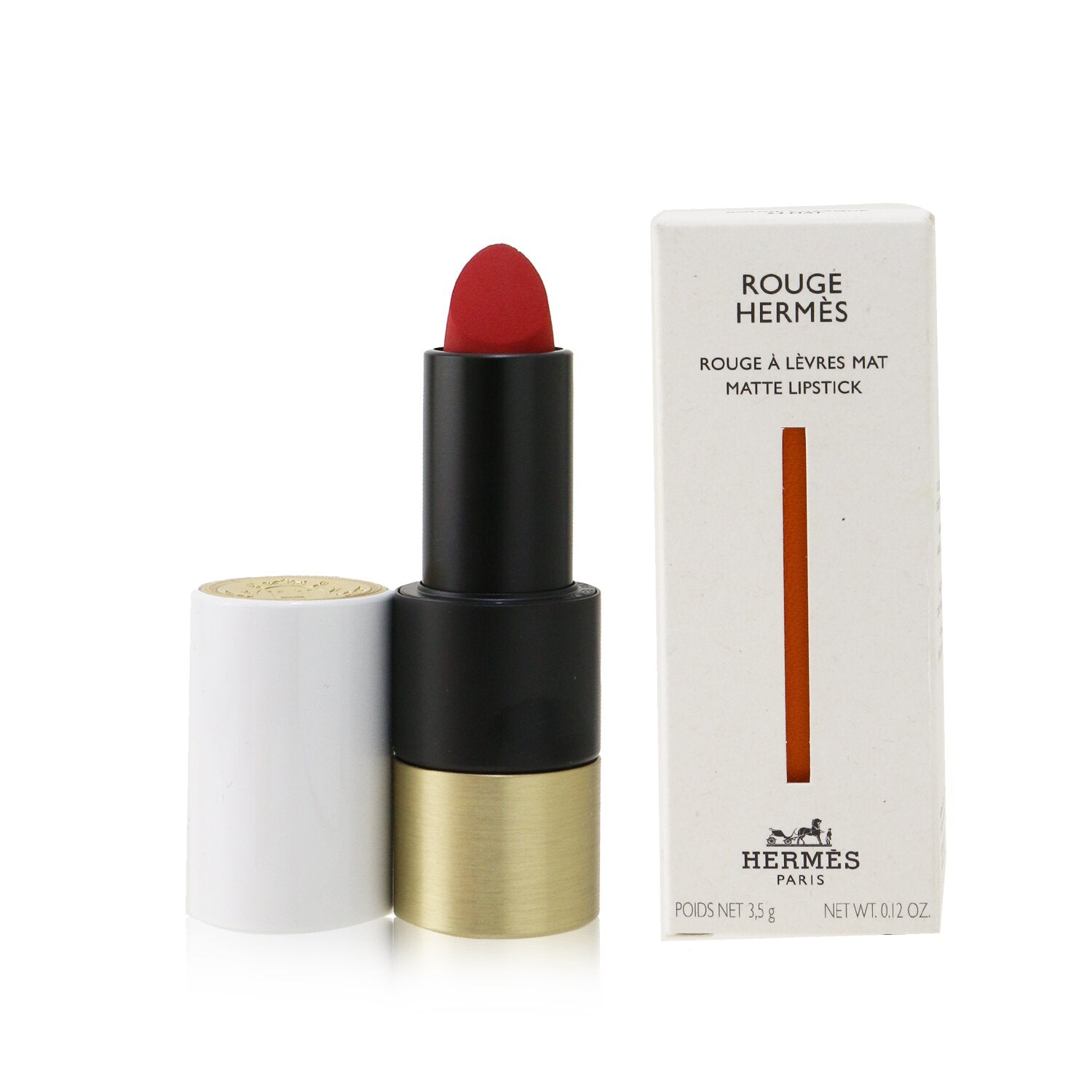 Hermes Rouge Hermes Matte Lipstick - # 33 Orange Boite (Mat)  3.5g/0.12oz