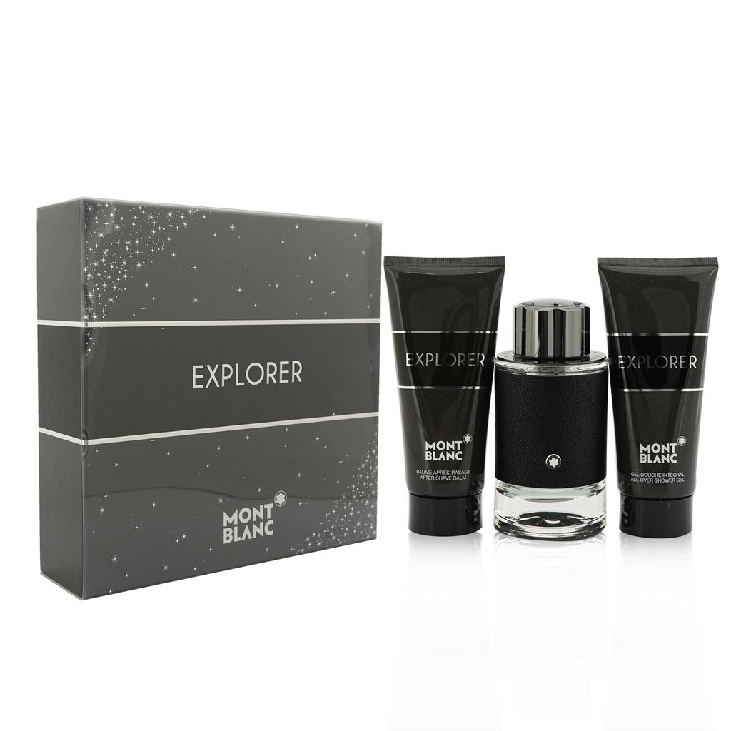 Montblanc Explorer Coffret : Eau De Perfum Spray 100ml/3.3oz + After Shave Balm 100ml/3.3oz + Shower Gel 100ml/3.3oz  3pcs