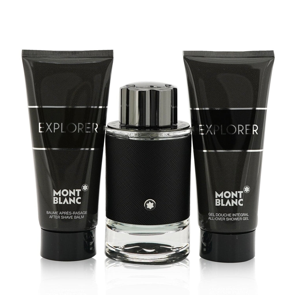 Montblanc Explorer Coffret : Eau De Perfum Spray 100ml/3.3oz + After Shave Balm 100ml/3.3oz + Shower Gel 100ml/3.3oz  3pcs