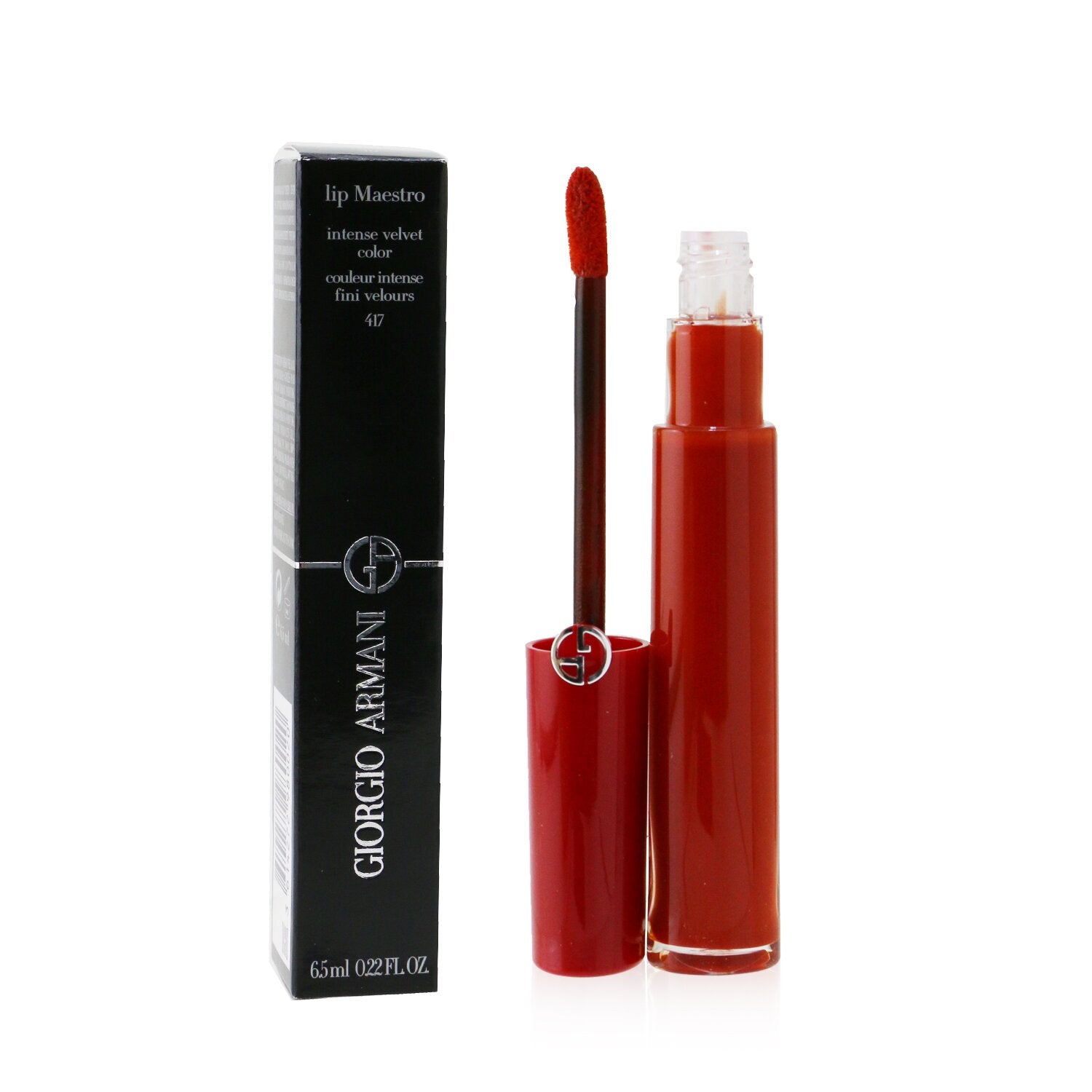 Giorgio Armani Lip Maestro Intense Velvet Color (Liquid Lipstick) - # 206 (Cedar)  6.5ml/0.22oz
