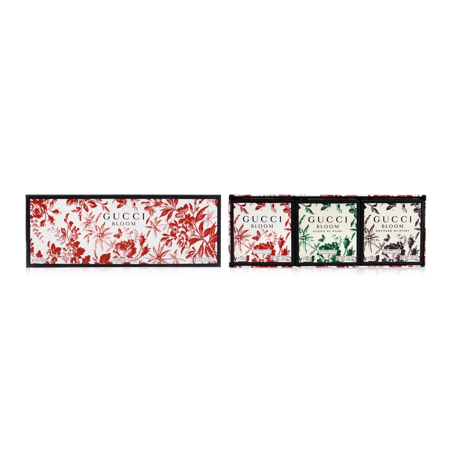 Gucci Bloom Perfumed Soap Coffret: Bloom + Bloom Acqua Di Fiori + Bloom Nettare Di Fiori  3x100g/3.5oz