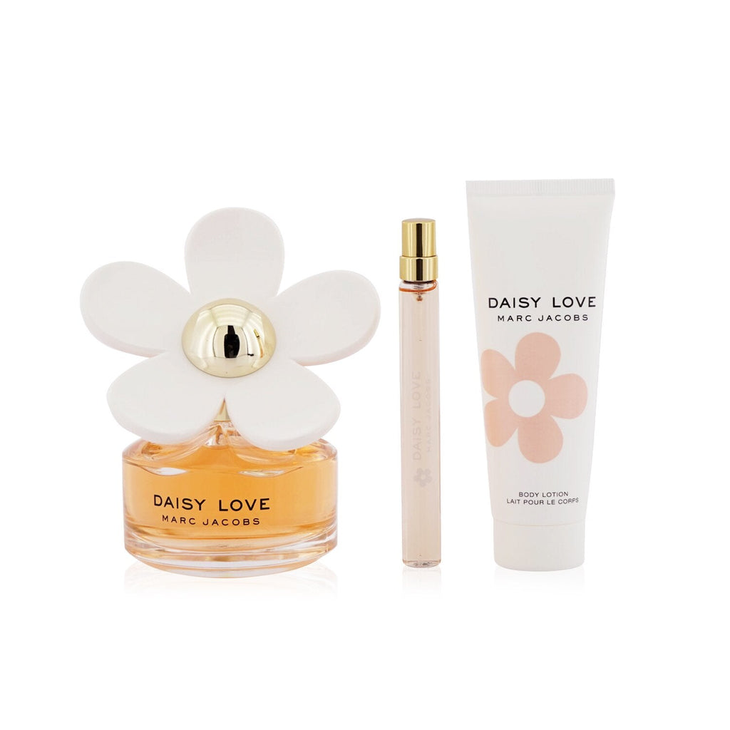 Marc Jacobs Daisy Love Coffret: Eau De Toilette Spray 100ml/3.4oz + Body Lotion 75ml/2.5oz + Eau De Toilette Spray 10ml/0.33oz  3pcs