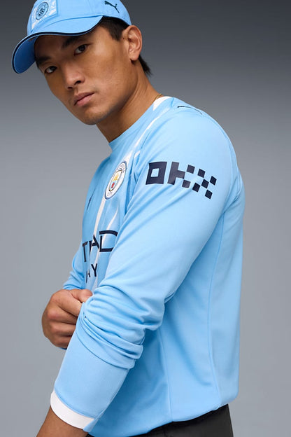 Puma Manchester City Men's Replica Home Long Sleeve Jersey 25/26