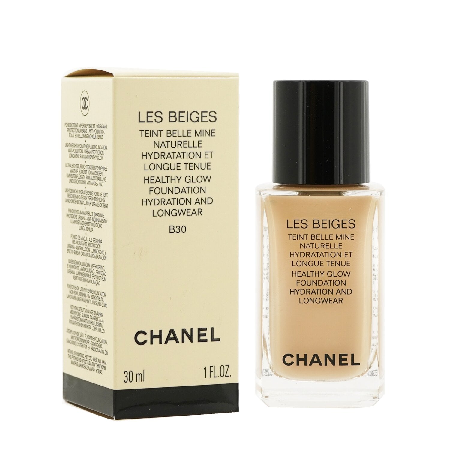 Chanel Les Beiges Teint Belle Mine Naturelle Healthy Glow Hydration And Longwear Foundation - # BR32  30ml/1oz