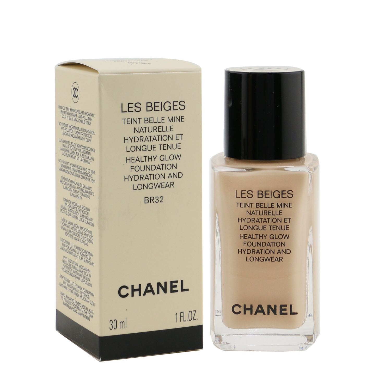 Chanel Les Beiges Teint Belle Mine Naturelle Healthy Glow Hydration And Longwear Foundation - # B40  30ml/1oz