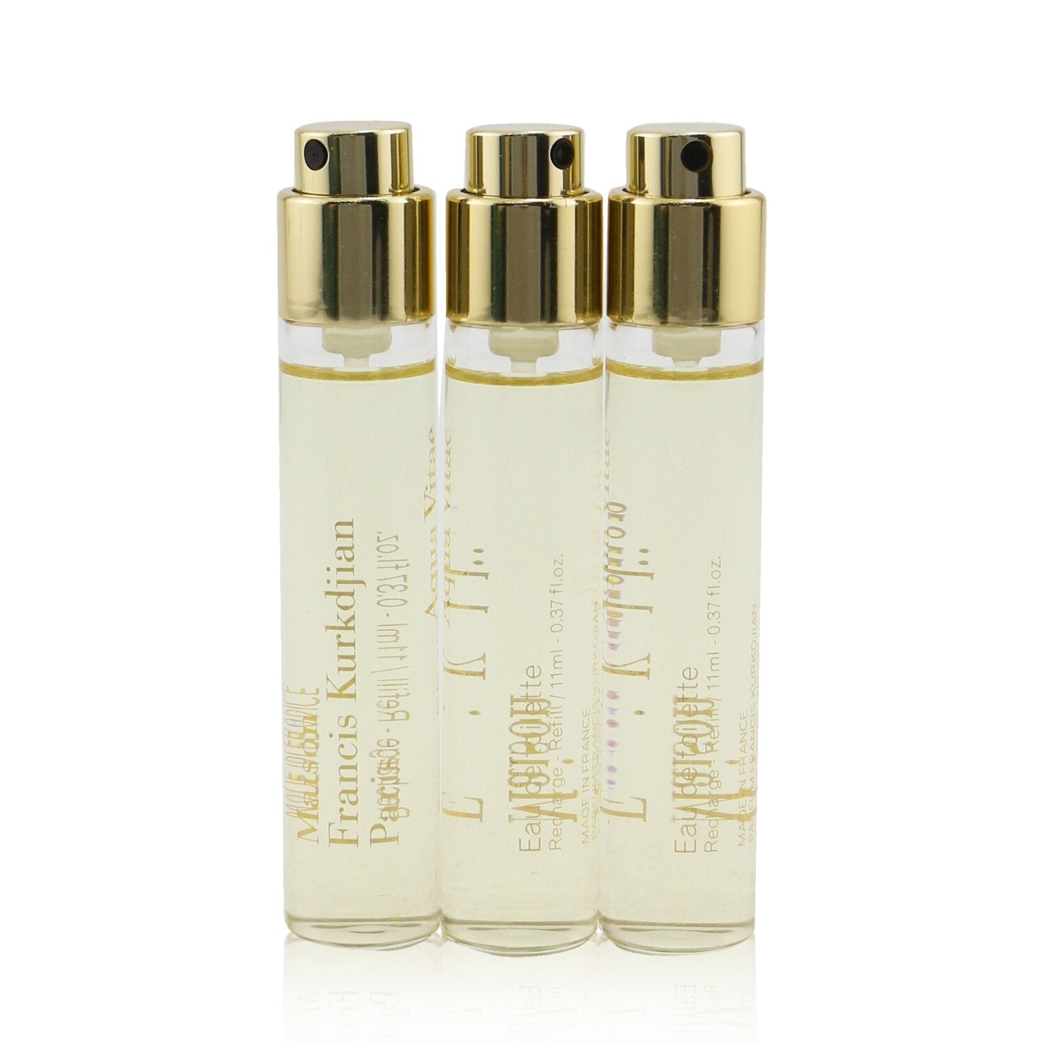 Maison Francis Kurkdjian Aqua Vitae Eau De Toilette Travel Spray Refills  3x11ml/0.37oz