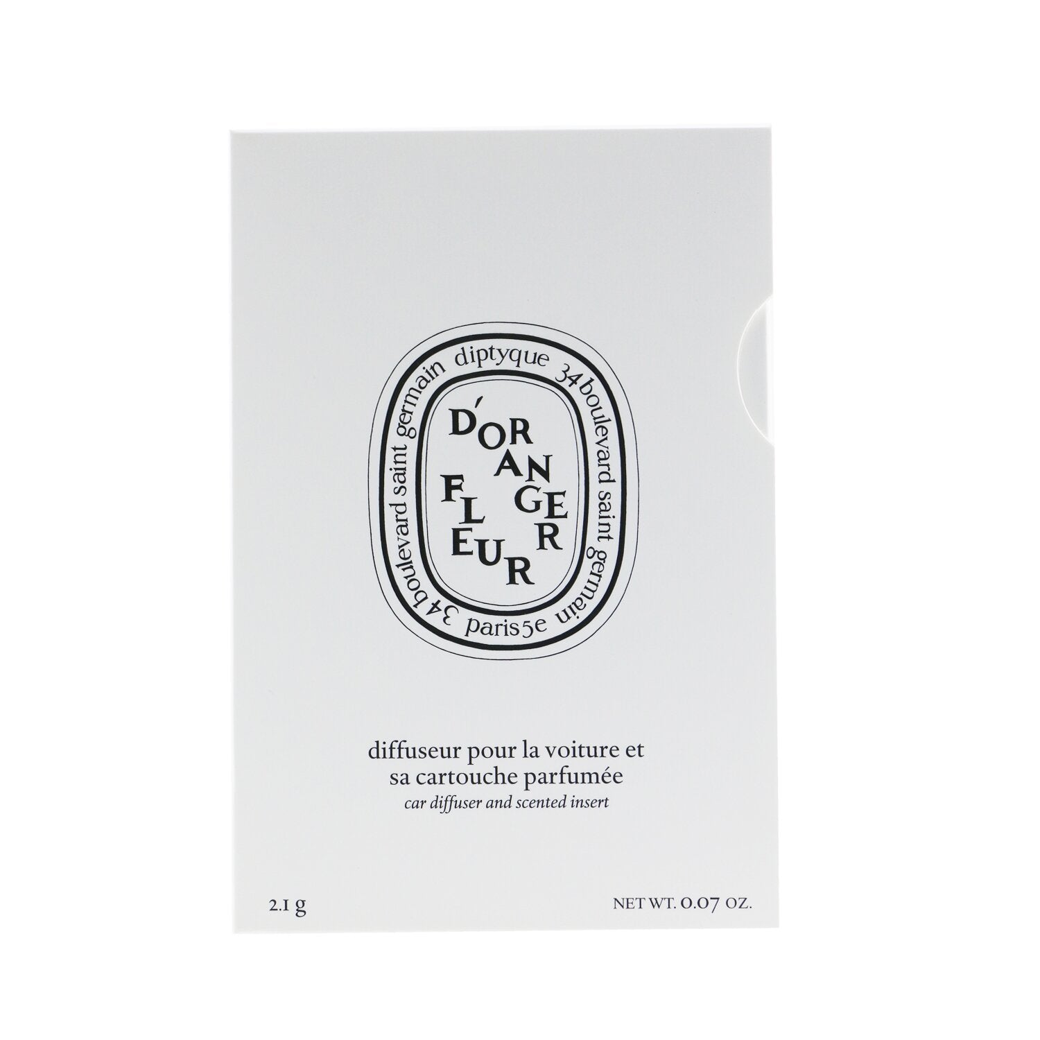 Diptyque Car Diffuser - Fleur D'Oranger (Orange Blossom)  2.1g/0.07oz