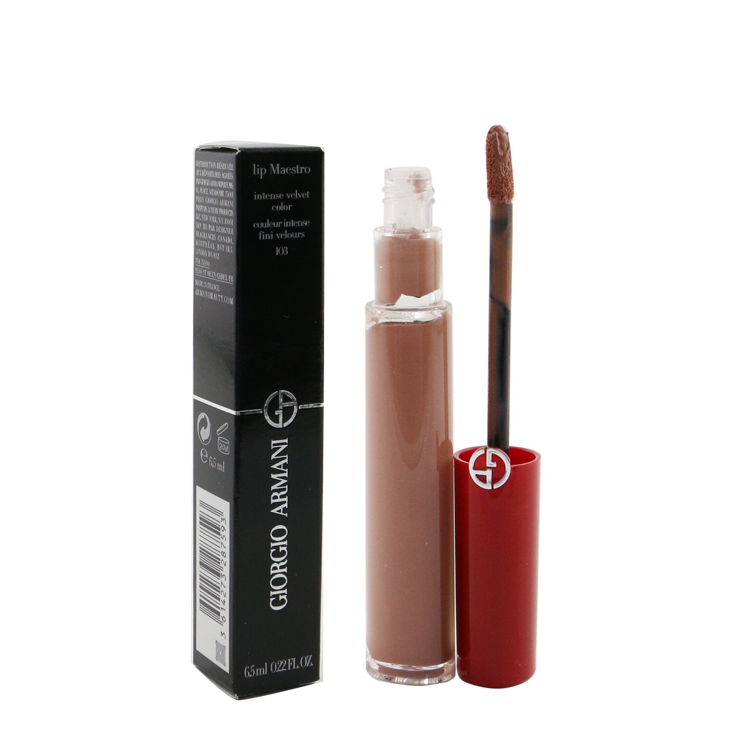 Giorgio Armani Lip Maestro Intense Velvet Color (Liquid Lipstick) - # 206 (Cedar)  6.5ml/0.22oz