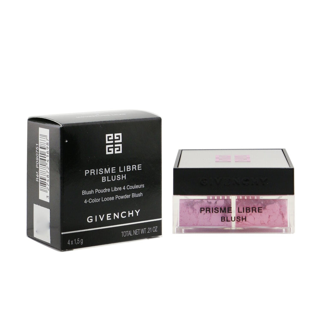 Givenchy Prisme Libre Blush 4 Color Loose Powder Blush - # 5 Popeline Violine (Pinkish Plum)  4x1.5g/0.0525oz