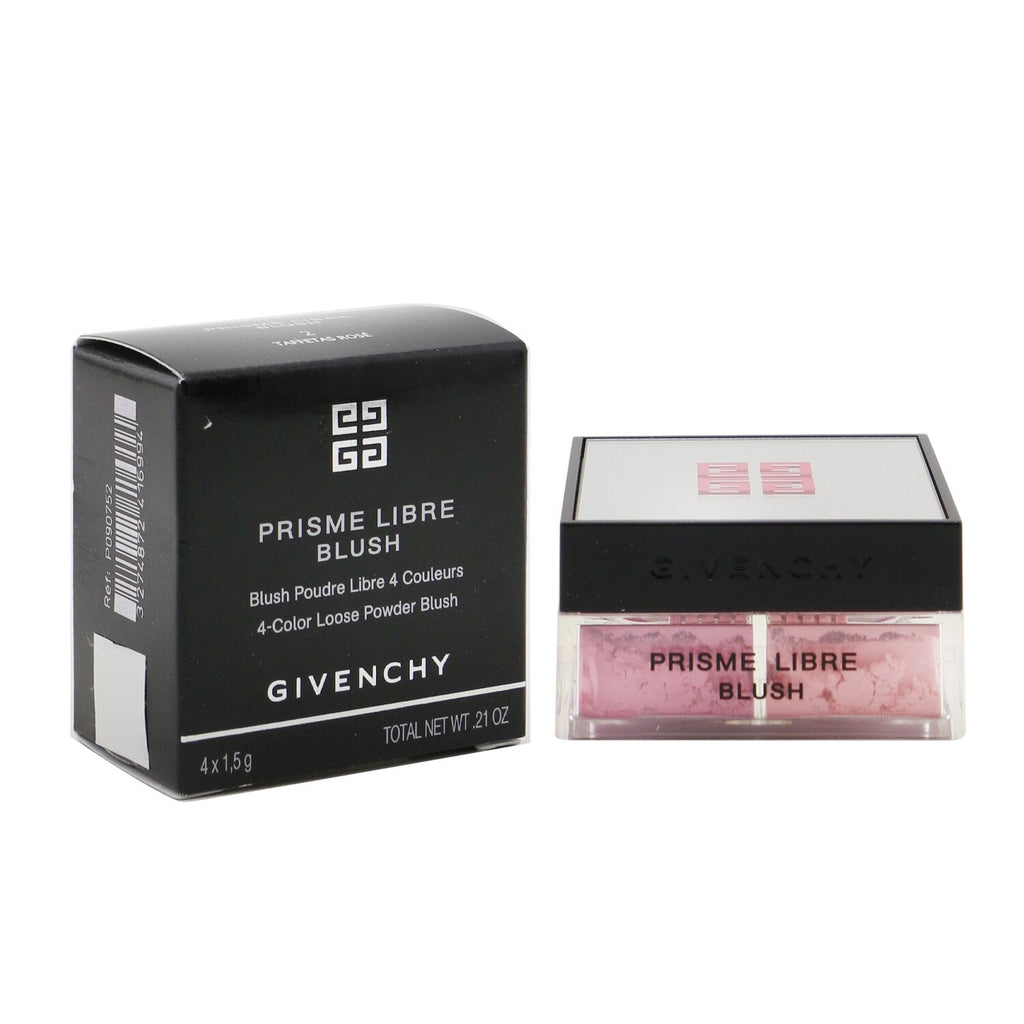 Givenchy Prisme Libre Blush 4 Color Loose Powder Blush - # 5 Popeline Violine (Pinkish Plum)  4x1.5g/0.0525oz