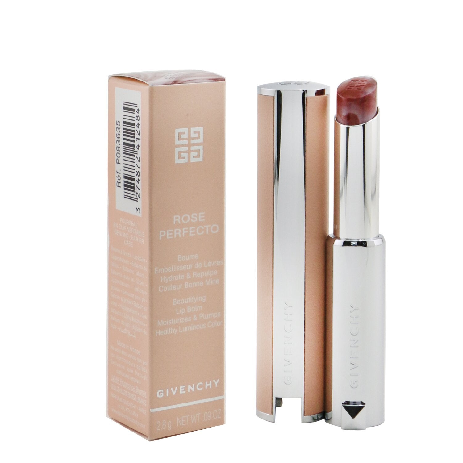 Givenchy Rose Perfecto Beautifying Lip Balm - # 37 Rouge Graine (Burgundy)  2.8g/0.09oz