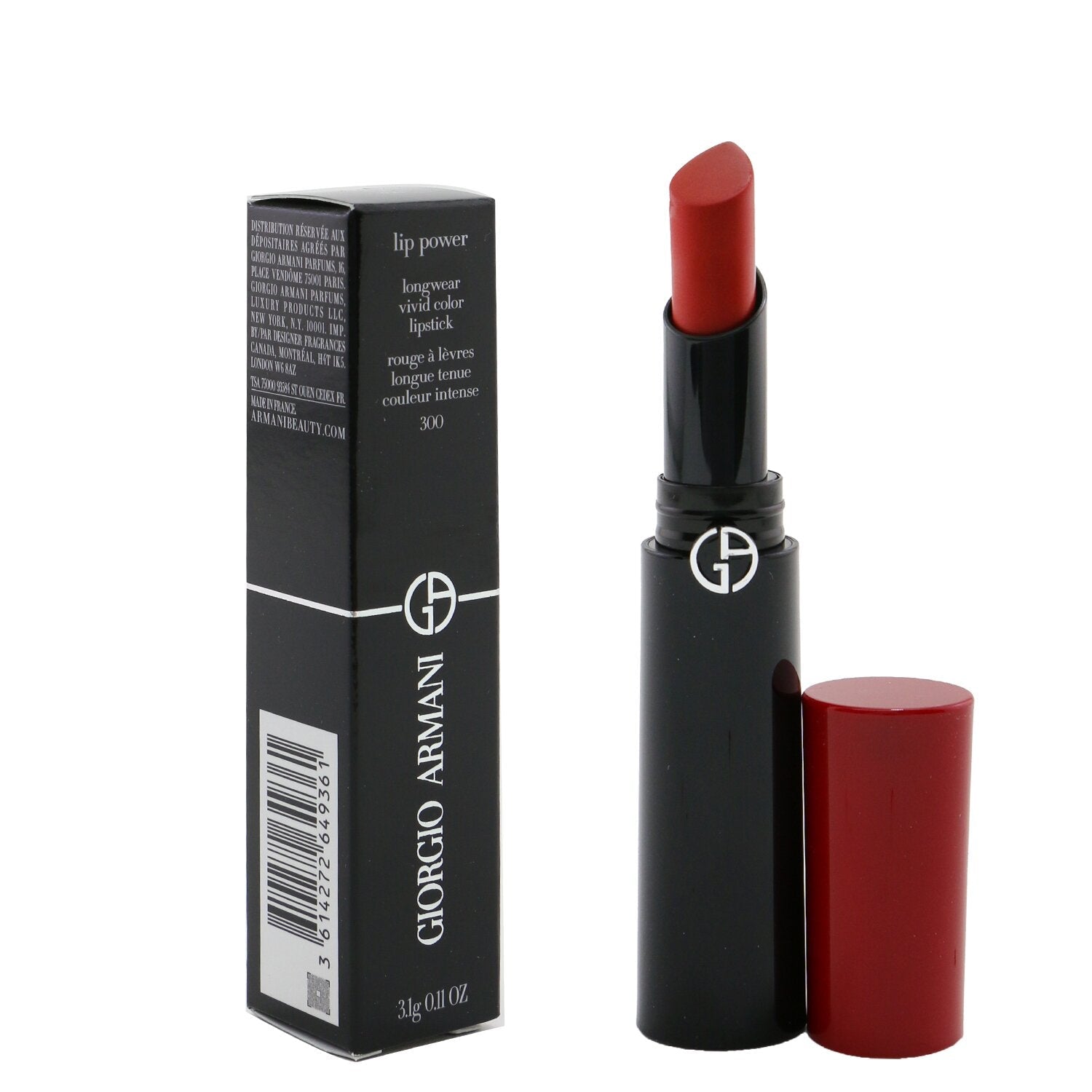 Giorgio Armani Lip Power Longwear Vivid Color Lipstick - # 504 Flirt  3.1g/0.11oz