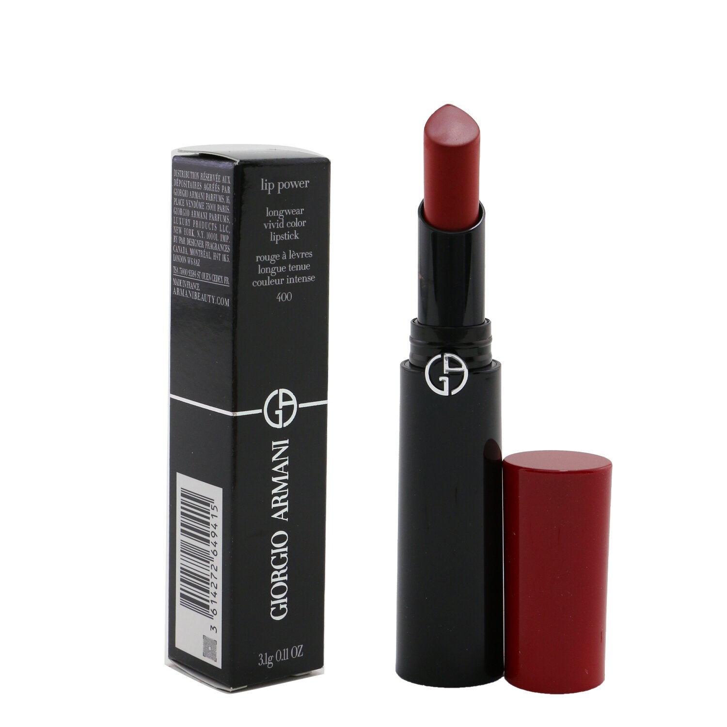 Giorgio Armani Lip Power Longwear Vivid Color Lipstick - # 504 Flirt  3.1g/0.11oz