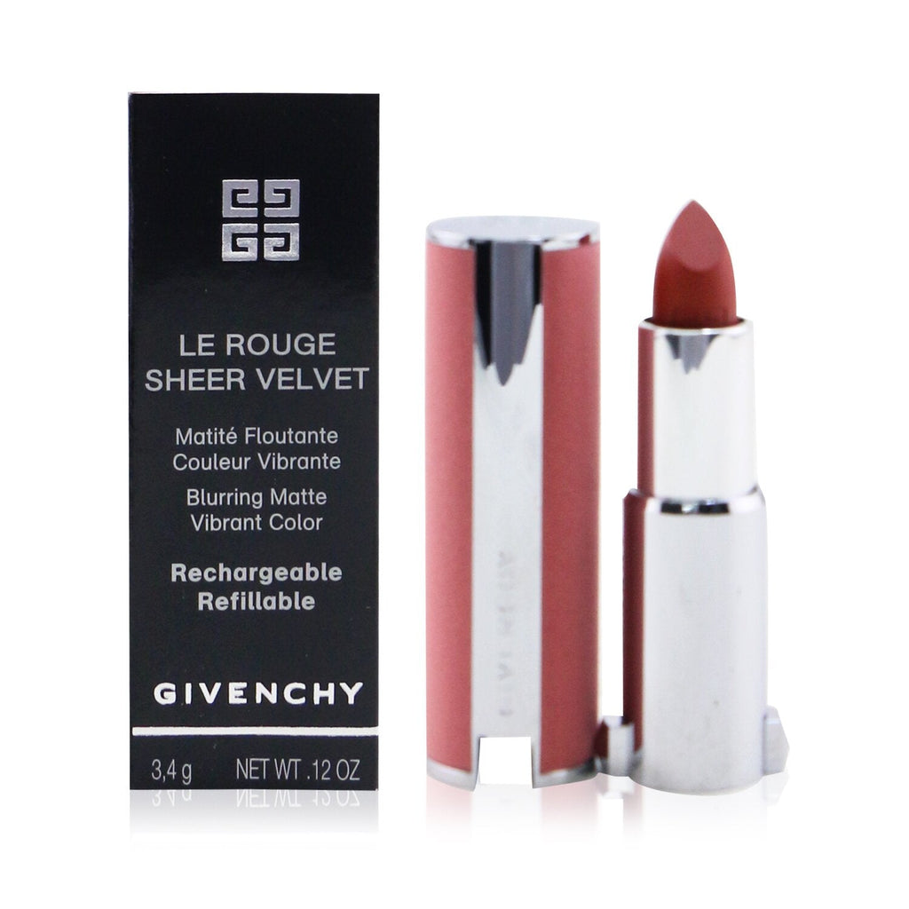Givenchy Le Rouge Sheer Velvet Matte Refillable Lipstick - # 39 Rouge Grenat  3.4g/0.12oz