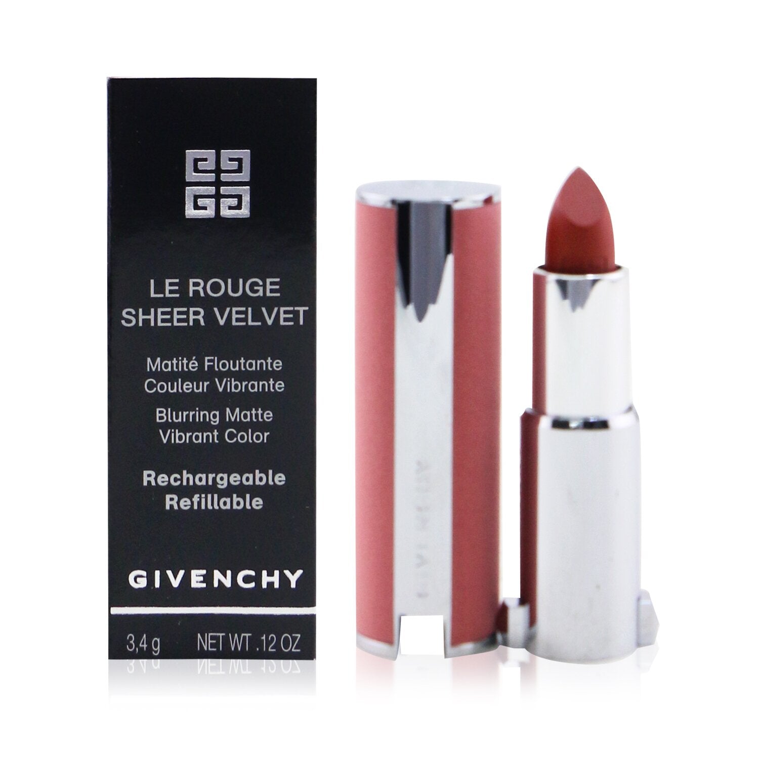 Givenchy Le Rouge Sheer Velvet Matte Refillable Lipstick - # 36 L'Interdit  3.4g/0.12oz