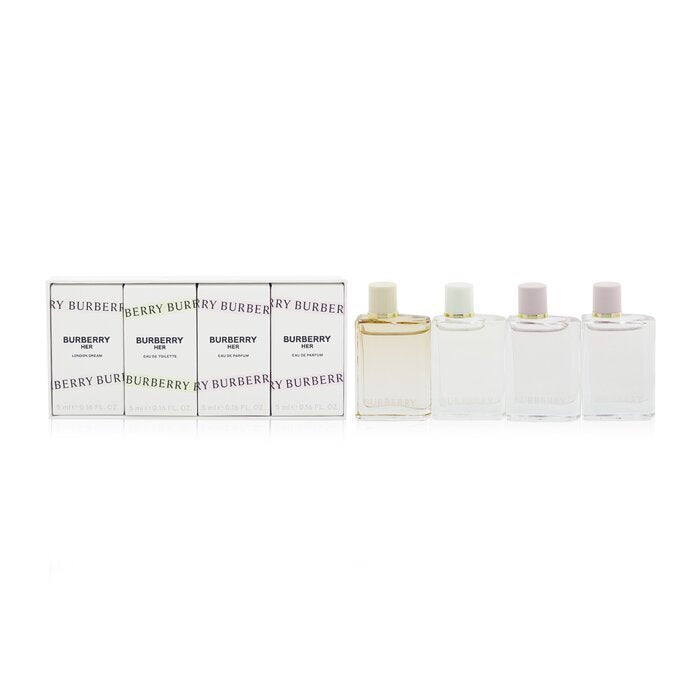 Burberry Her Miniature Coffret: 2x Eau De Parfum + Eau De Toilette + London Dream Eau De Parfum 4x5ml/0.16oz