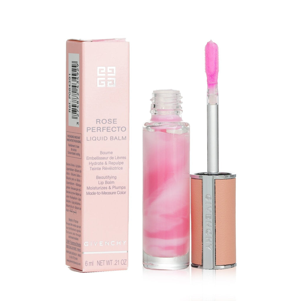 Givenchy Rose Perfecto Liquid Lip Balm - # 220 Feeling Pink  6ml/0.21oz