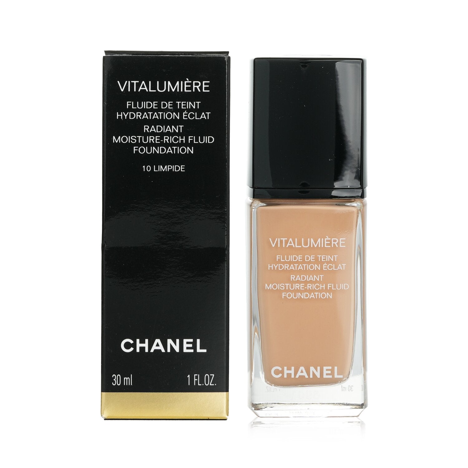 Chanel Vitalumiere Radiant Moisture Rich Fluid Foundation - #41 Natural Beige  30ml/1oz