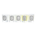 Diptyque Scented Candles Set - Berries, Roses, Fig Tree, Tuberose, Amber  5x35g/1.23oz