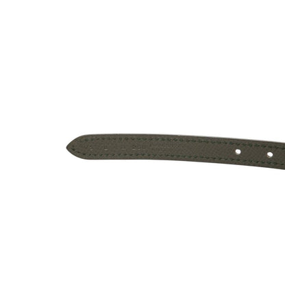 Hermes Luli 75 Reversible Belt 75 Pink Dark Green Leather